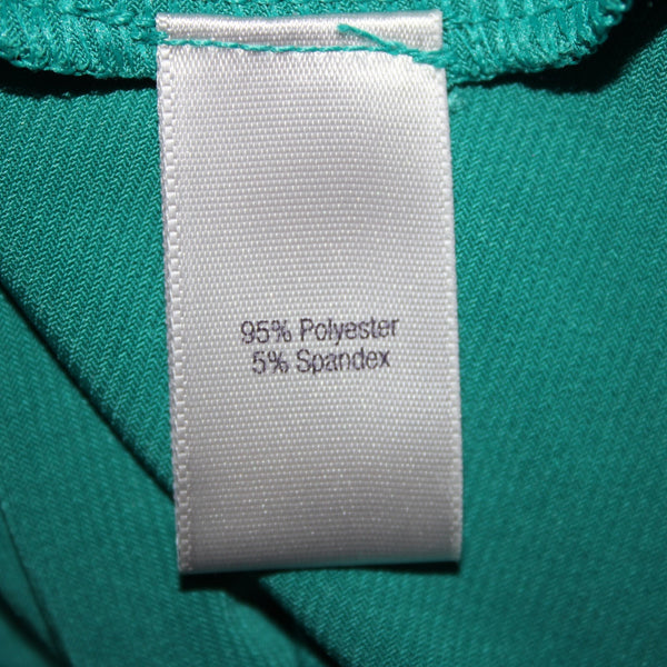 Jennifer Lopez NEW $44 Bayou Sz S Green Silver V Neck Polyester Spandex Top
