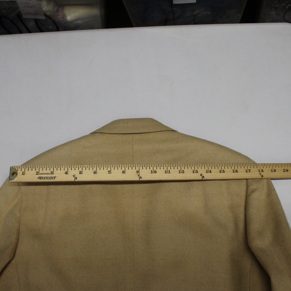 Chaps Ralph Lauren Sz 40R Tan Camel Hair Vintage Double Breasted Lined Jacket