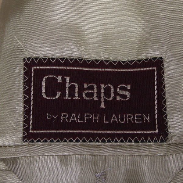 Chaps Ralph Lauren Sz 40R Tan Camel Hair Vintage Double Breasted Lined Jacket