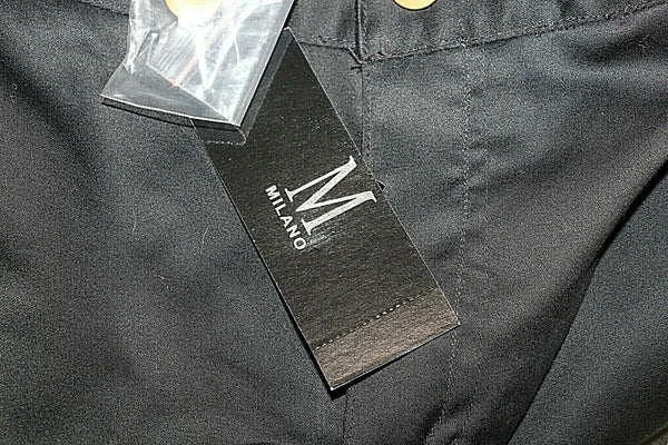 Milano NEW $58 Sz 10 x 20 Black Brass Grommet Detail Cotton Blnd Capri Pant