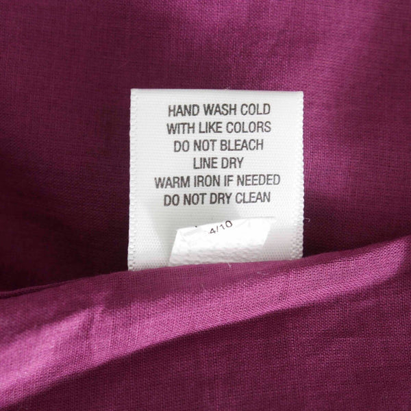 Proenza Schouler Sz 5 Purple Black Strappy Underwire Gathered Cotton Woven Dress