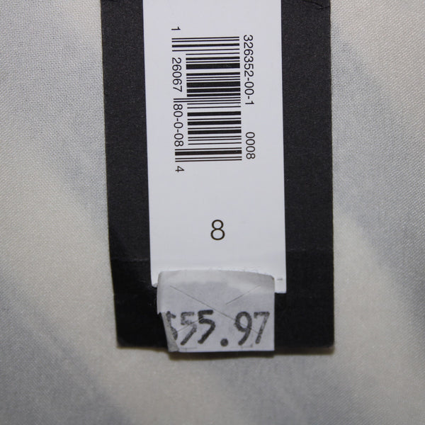 Banana Republic NEW $56 Sz 8 White Navy Blue Pockets Belted Cotton Acrylic Dress