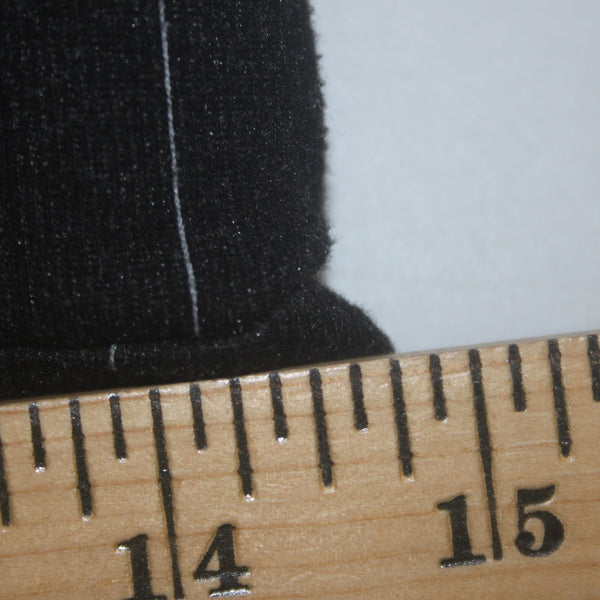 Saylor Dress Sz M Charcoal Gray White Half Sleeve Bell Unlined Wool Dress