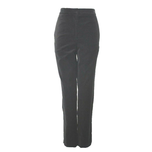 Ann Taylor NEW Sz 8 x 27.5 Black Velvet Cotton Poly Spandex Trouser Pant