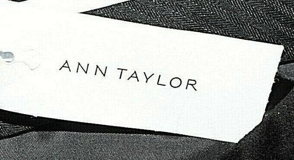Ann Taylor NEW Sz 8 x 27.5 Black Velvet Cotton Poly Spandex Trouser Pant