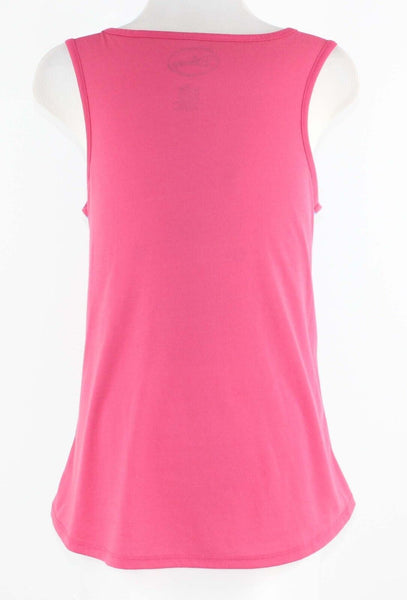 Disney Sz M 7/9 Magenta Red Royal Little Mermaid High Low Poly Top