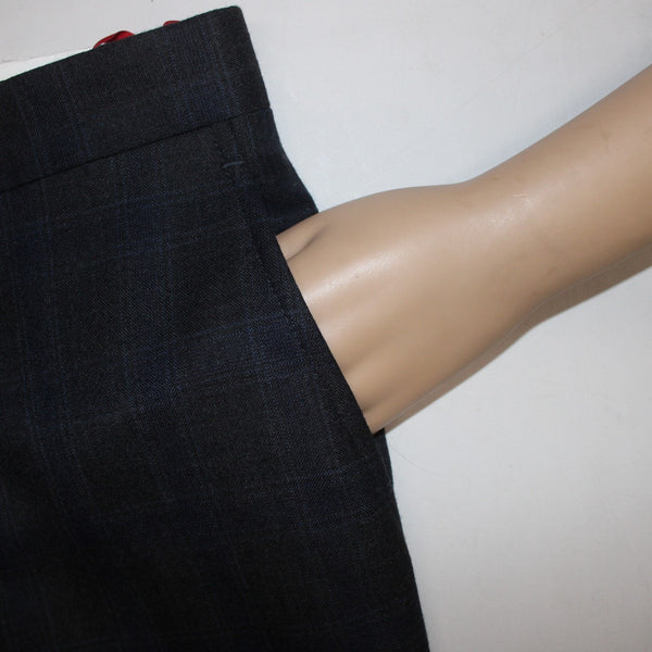 Tommy Hilfiger Pant NEW $190 Sz 33W x 30L Blue Charcoal Wool Polyester Pant