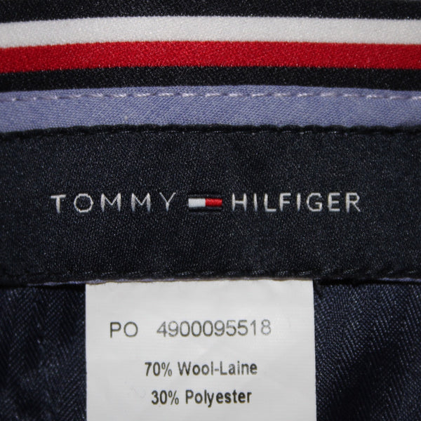 Tommy Hilfiger Pant NEW $190 Sz 33W x 30L Blue Charcoal Wool Polyester Pant