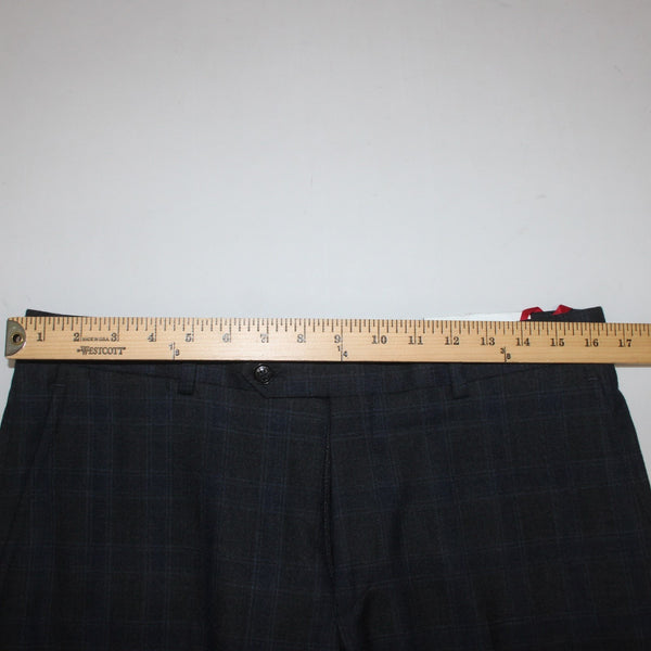 Tommy Hilfiger Pant NEW $190 Sz 33W x 30L Blue Charcoal Wool Polyester Pant