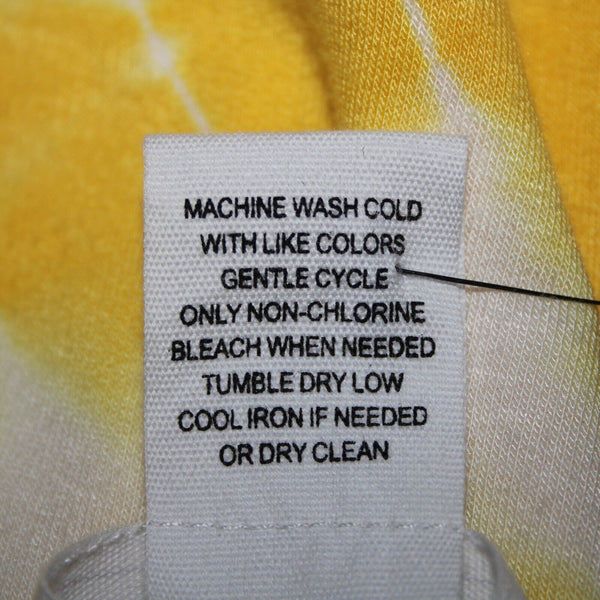 For The Republic NEW $58 Sz S Yellow White Slighty Open Back Rayon Spandex Top