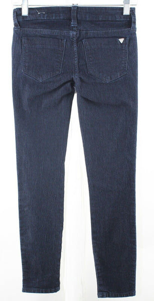 Guess Sz 24 x 27 Indigo Denim Maxine Super Skinny Cotton Blend Zip Jeans