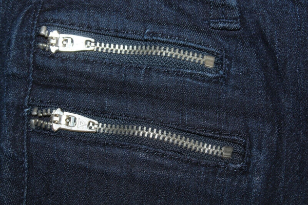 Guess Sz 24 x 27 Indigo Denim Maxine Super Skinny Cotton Blend Zip Jeans