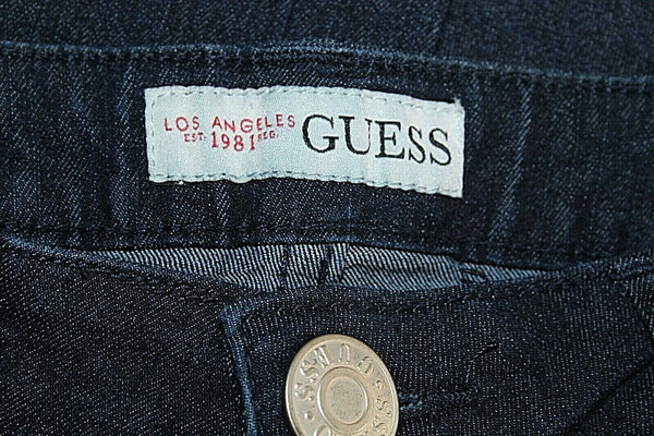 Guess Sz 24 x 27 Indigo Denim Maxine Super Skinny Cotton Blend Zip Jeans