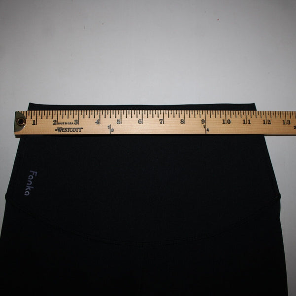 Fanka Sz XS x 23 Black Purple Logo High Waisted Stretchy Sculpting Leggings