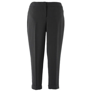 White House Black Market Sz 6 X 24 Black Crop Leg Polyester Blend Pant