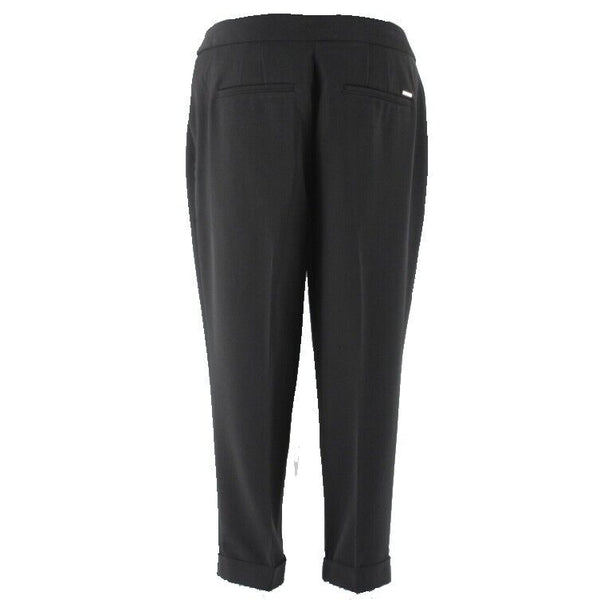 White House Black Market Sz 6 X 24 Black Crop Leg Polyester Blend Pant