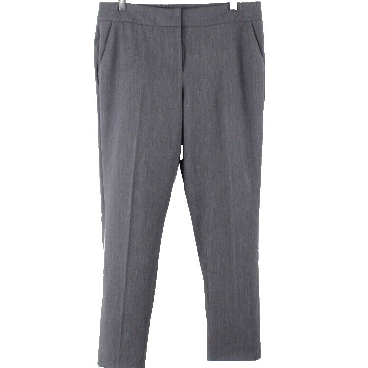 White House Taper Ankle Sz 8R x 28 Charcoal Gray Poly Blend Trouser Pant