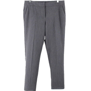 White House Taper Ankle Sz 8R x 28 Charcoal Gray Poly Blend Trouser Pant