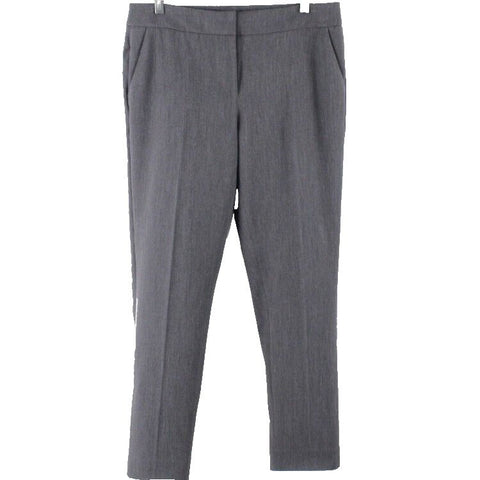 White House Taper Ankle Sz 8R x 28 Charcoal Gray Poly Blend Trouser Pant