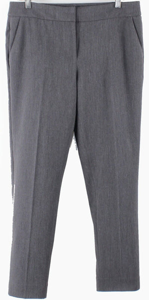 White House Taper Ankle Sz 8R x 28 Charcoal Gray Poly Blend Trouser Pant