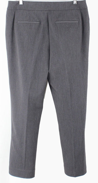 White House Taper Ankle Sz 8R x 28 Charcoal Gray Poly Blend Trouser Pant
