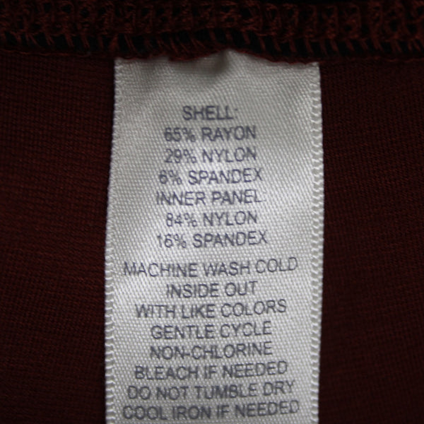 Alexander Jordan Sz S x 27 Rust Brown Pull On Tummy Control Rayon Legging Pant