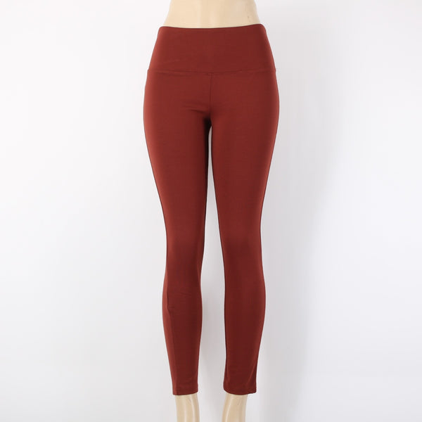 Alexander Jordan Sz S x 27 Rust Brown Pull On Tummy Control Rayon Legging Pant