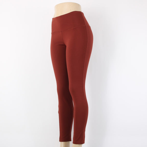 Alexander Jordan Sz S x 27 Rust Brown Pull On Tummy Control Rayon Legging Pant