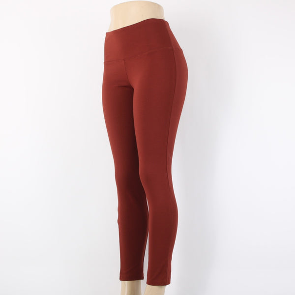 Alexander Jordan Sz S x 27 Rust Brown Pull On Tummy Control Rayon Legging Pant
