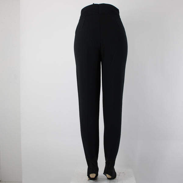 Bogner Sz 8 Long x 28 Black Pocket Nylon Lycra Wool Elastane Ski  Pant