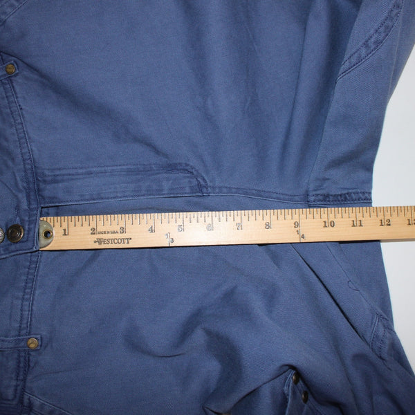 Woman Within NEW Sz 12W Blue Cargo Patch Pockets Elastic Waist 100% Cotton Pants