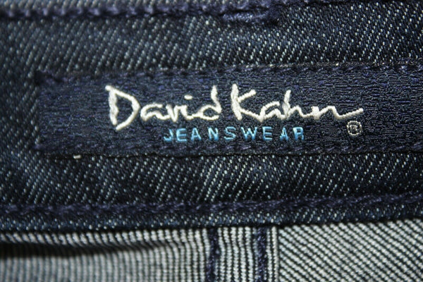 David Kahn NEW $168 Sz 8P x 29 Dark Wash Denim 5 Pocket Designer Jeans