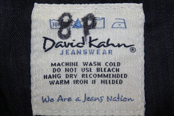 David Kahn NEW $168 Sz 8P x 29 Dark Wash Denim 5 Pocket Designer Jeans