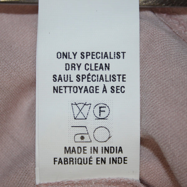 Blink London Top Sz XS Pink Cream Gold Lace Overlay Nylon Viscose Top