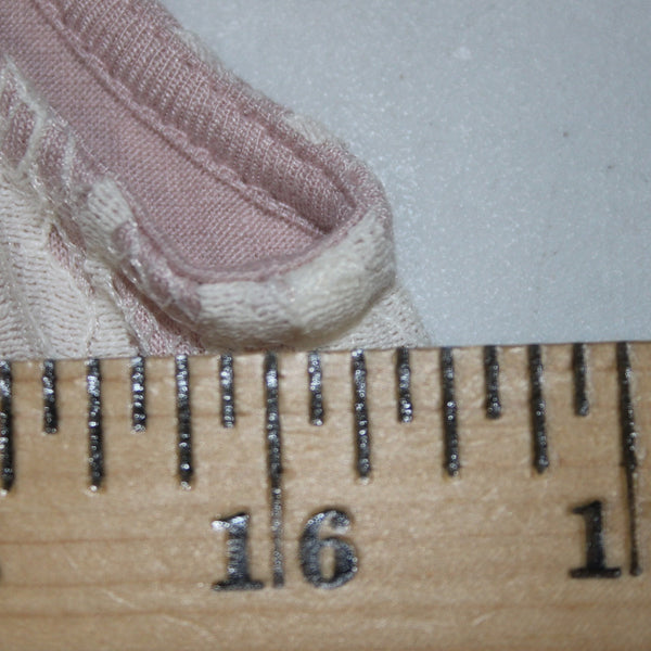 Blink London Top Sz XS Pink Cream Gold Lace Overlay Nylon Viscose Top