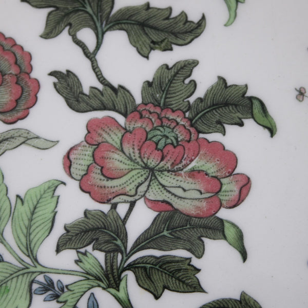 Mandarin 10" Plate Wedgwood Barlaston White Multi Floral Queens Shape 10" Plate