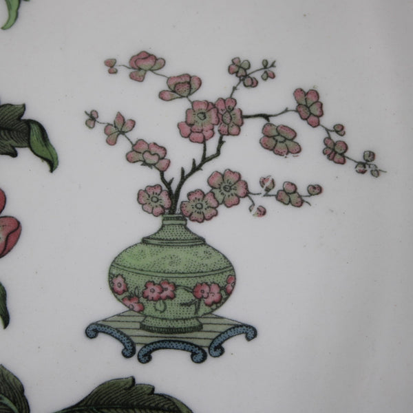 Mandarin 10" Plate Wedgwood Barlaston White Multi Floral Queens Shape 10" Plate