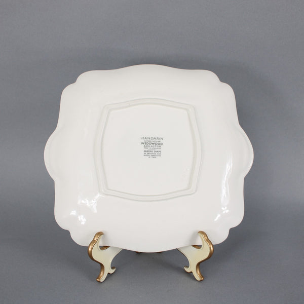 Mandarin 10" Plate Wedgwood Barlaston White Multi Floral Queens Shape 10" Plate