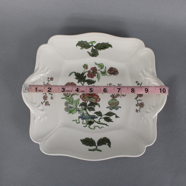 Mandarin 10" Plate Wedgwood Barlaston White Multi Floral Queens Shape 10" Plate