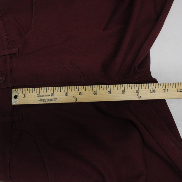Christian Siriano J Jill Pant NEW $89 Merlot Sz 2 x 26 Burgundy Red Cotton Pant