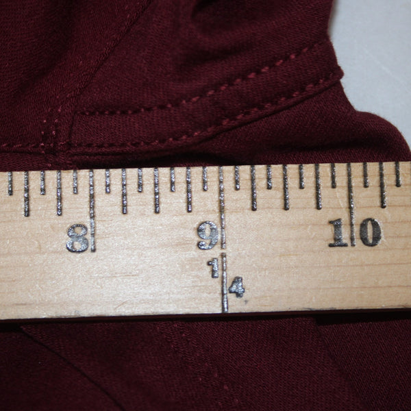 Christian Siriano J Jill Pant NEW $89 Merlot Sz 2 x 26 Burgundy Red Cotton Pant