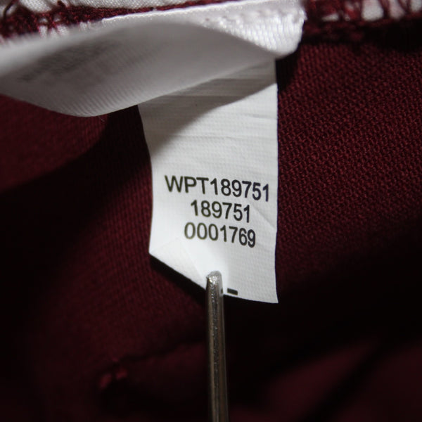 Christian Siriano J Jill Pant NEW $89 Merlot Sz 2 x 26 Burgundy Red Cotton Pant