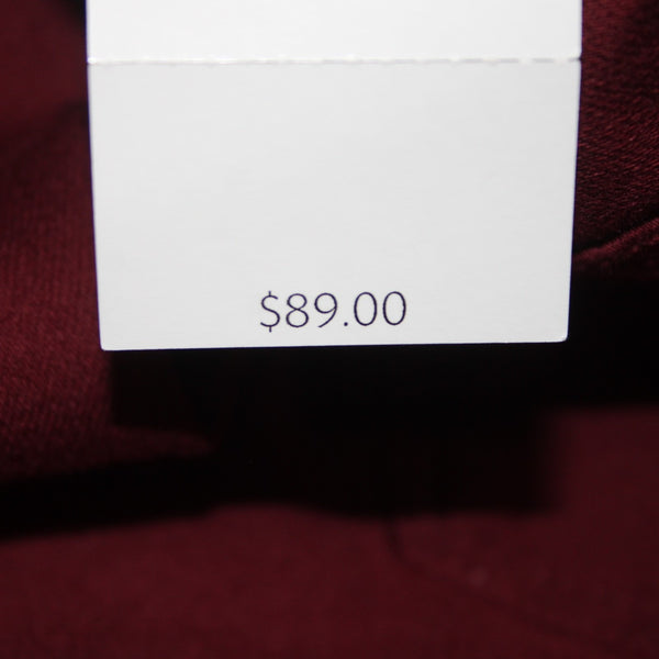 Christian Siriano J Jill Pant NEW $89 Merlot Sz 2 x 26 Burgundy Red Cotton Pant