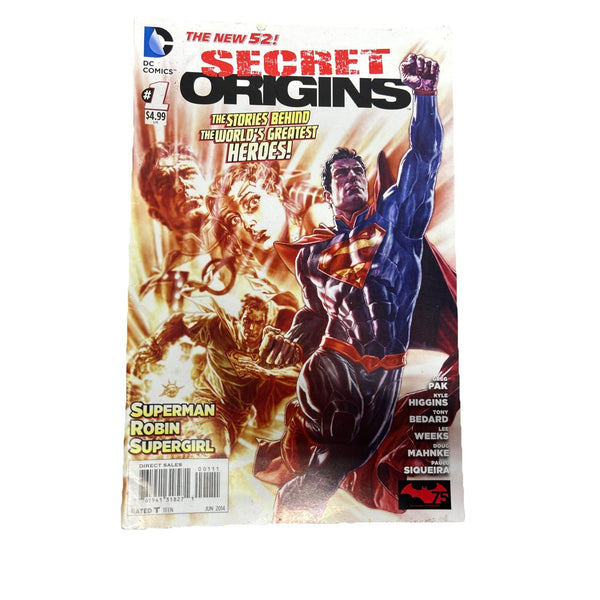 Dc Comics Secret Origins #1 Superman Robin Supergirl Comic Book