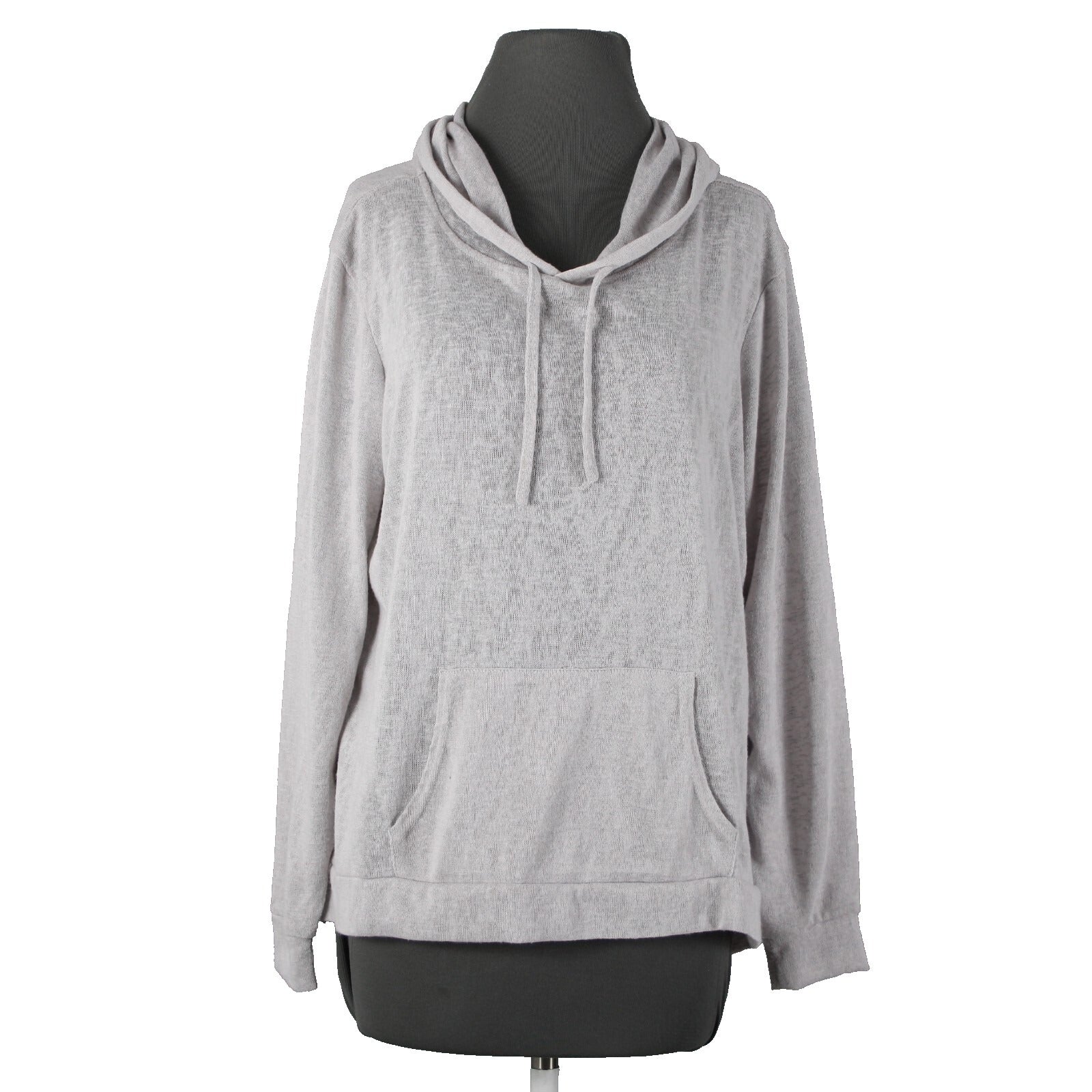 Weather Proof NEW Sz L Silver Sconce Hooded Pocket 100% Polyester Sweater