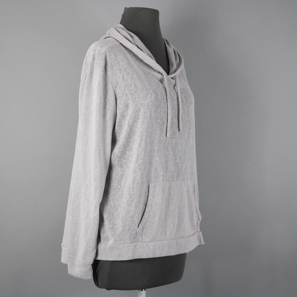 Weather Proof NEW Sz L Silver Sconce Hooded Pocket 100% Polyester Sweater