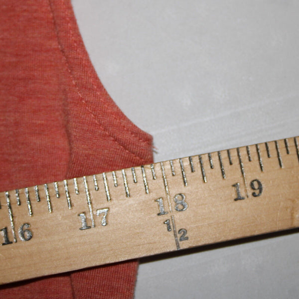 Garnet Hill Sz S Orange Pink Side Tie Detail Tencel Lyocel Spandex T Shirt Dress