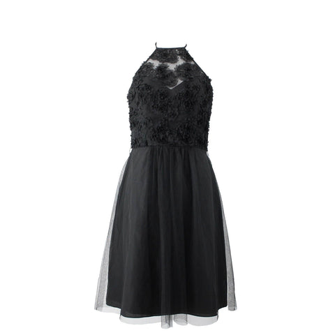 Alfred Angelo NEW $210 Disney Fairy Tale Weddings Sz 8 Black Poly Cotton Dress