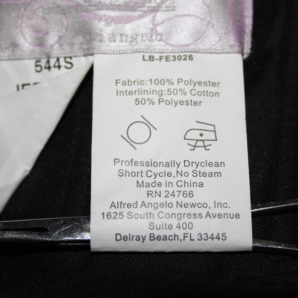 Alfred Angelo NEW $210 Disney Fairy Tale Weddings Sz 8 Black Poly Cotton Dress
