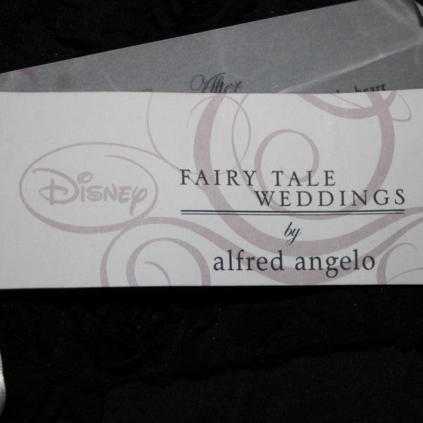 Alfred Angelo NEW $210 Disney Fairy Tale Weddings Sz 8 Black Poly Cotton Dress